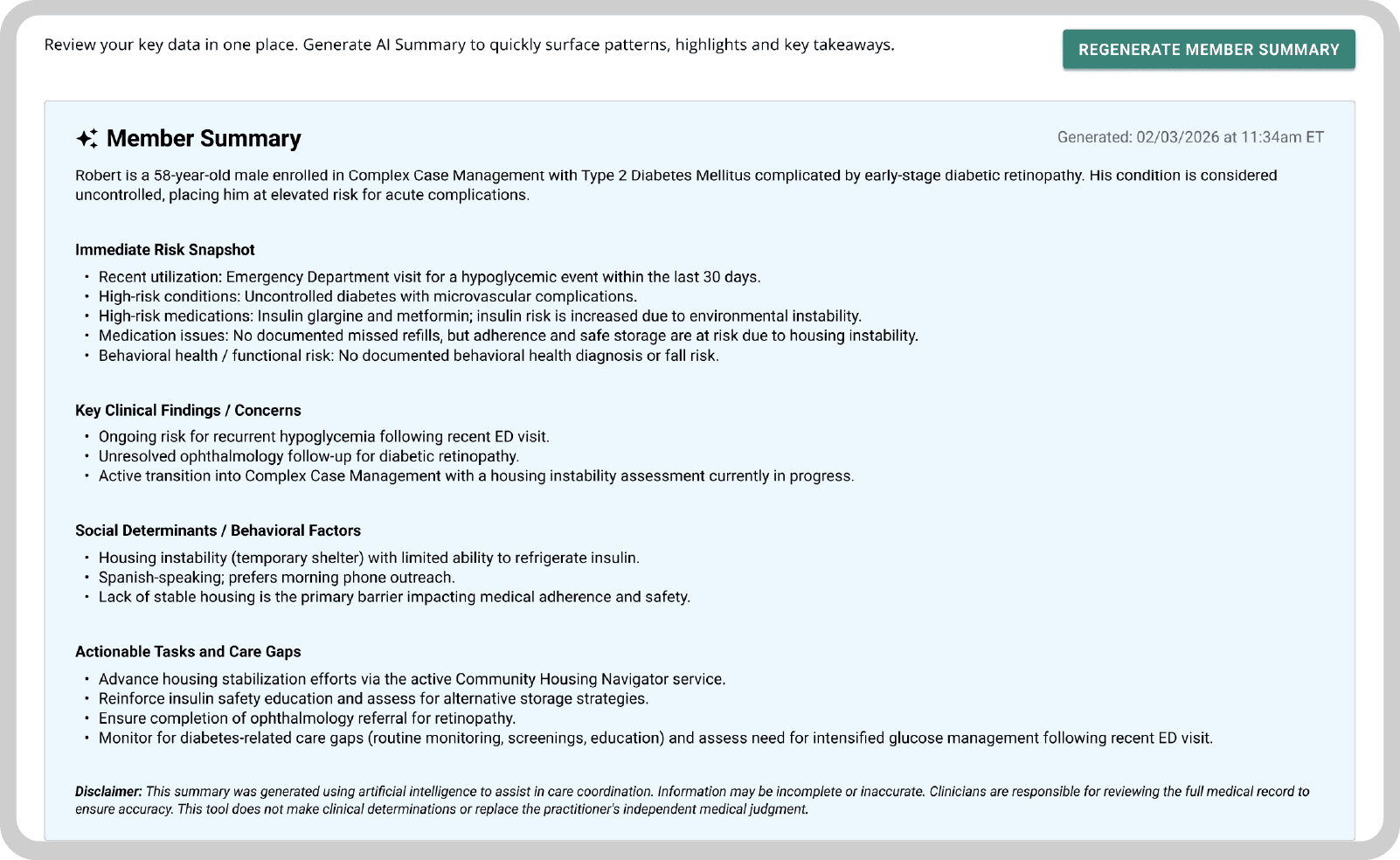 AI member summary